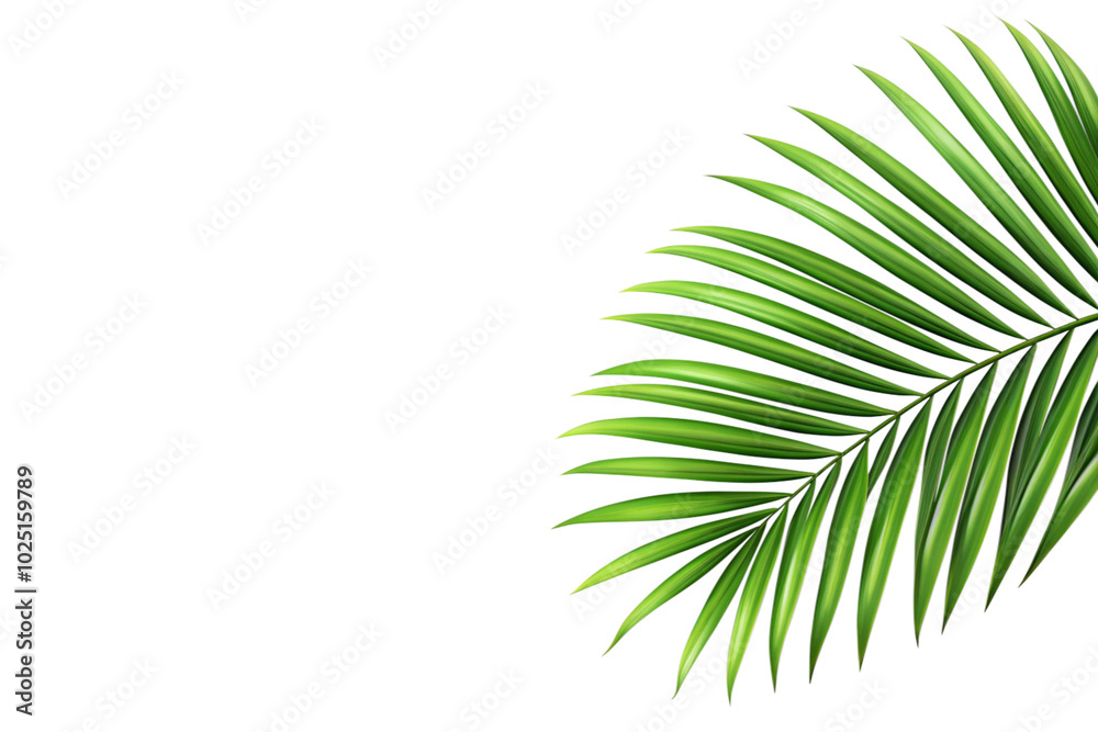 Fototapeta premium Tropical leaf isolated. 