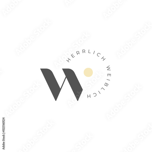 hw letter logo, h letter logo, w letter logo, minimal, modern, vector monogram