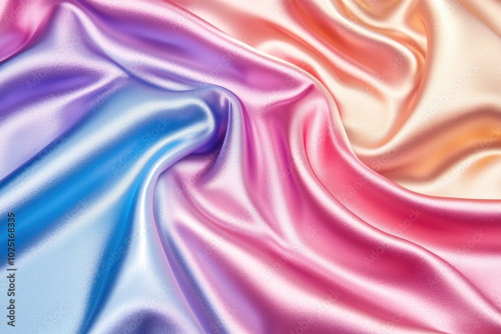 Close-up shot of pink and blue fabric with intricate patterns Close-up shot of pink and blue fabric with intricate patterns