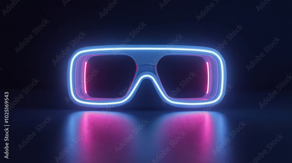 Futuristic VR Glasses in Neon Light – Modern Virtual Reality Headsets, LED Gaming Tech, and Advanced Digital Wearables in Dark Sci-Fi Aesthetic Futuristic VR Glasses in Neon Light – Modern Virtual Reality Headsets, LED Gaming Tech, and Advanced Digital Wearables in Dark Sci-Fi Aesthetic
