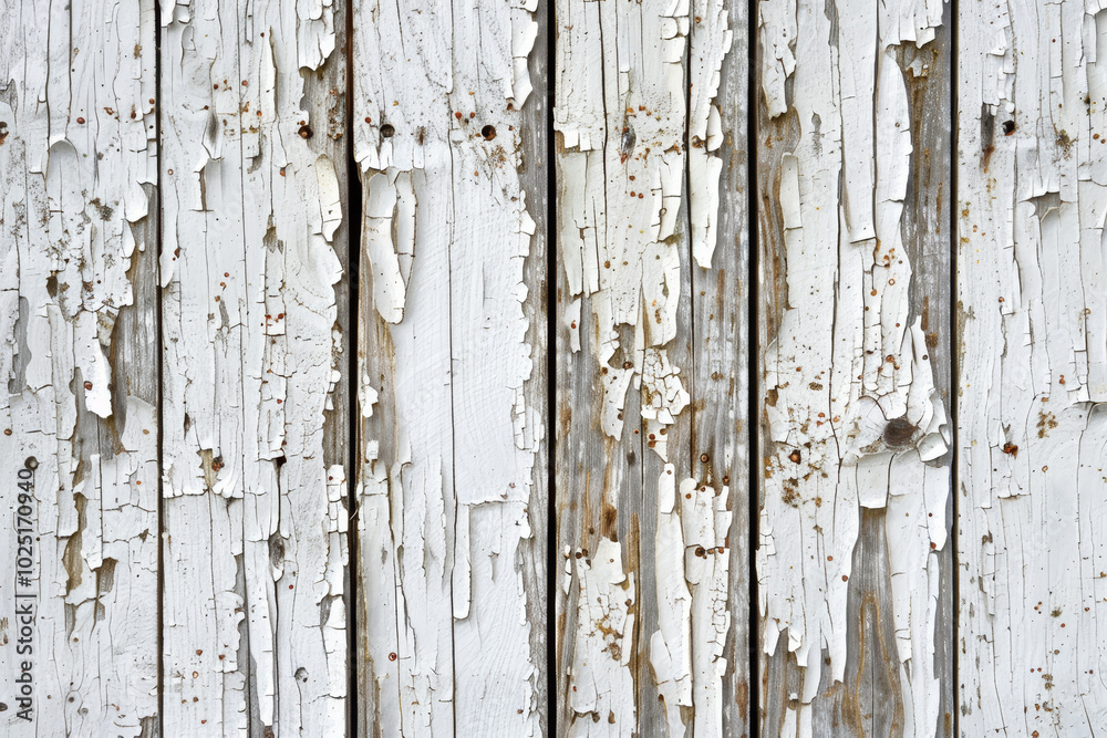 The image is of a wooden surface with a lot of peeling paint The image is of a wooden surface with a lot of peeling paint