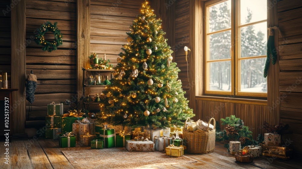 The Christmas Tree with Presents