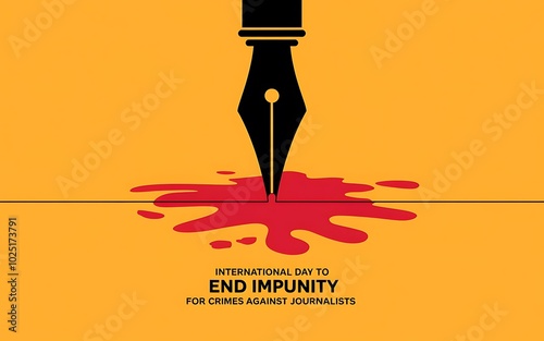 International Day to End Impunity for Crimes Against Journalists design for November awareness campaigns

 photo