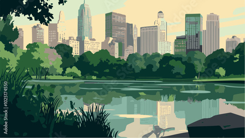 Central Park A Green Oasis in New York City.eps
