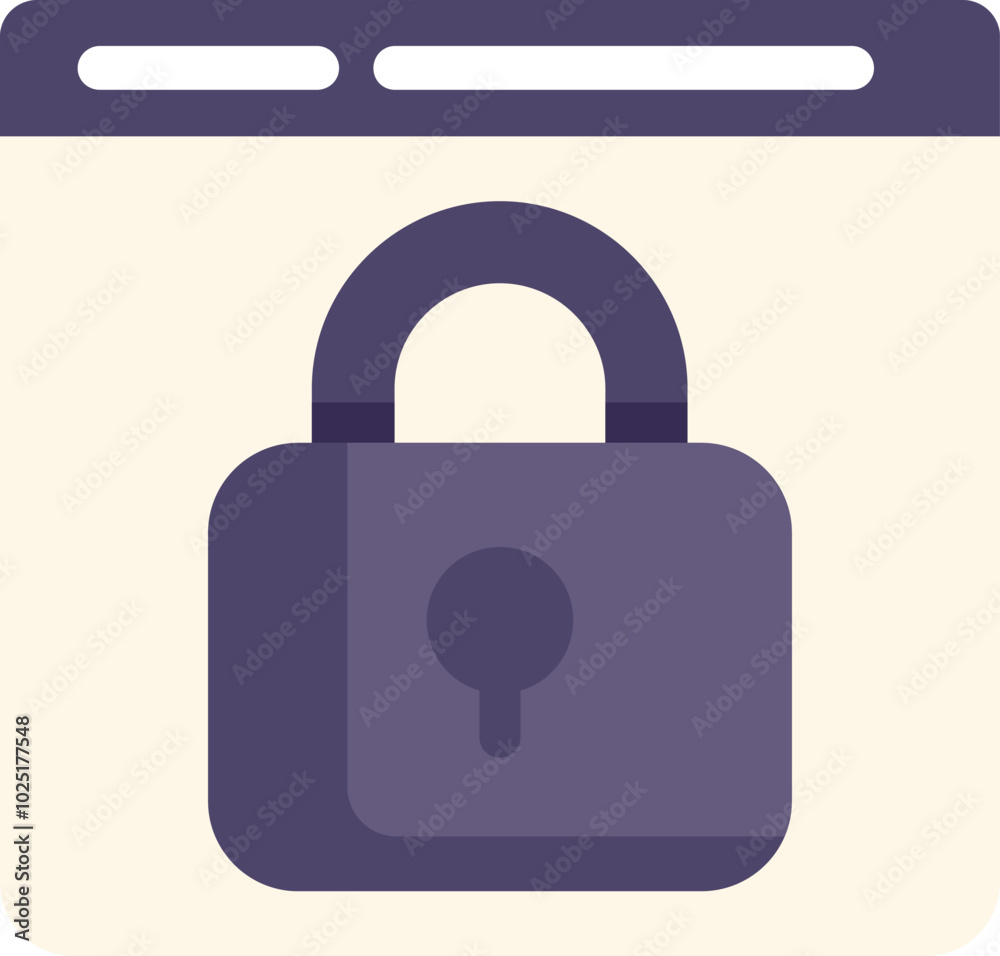 Website is being protected with a padlock, representing internet security Website is being protected with a padlock, representing internet security