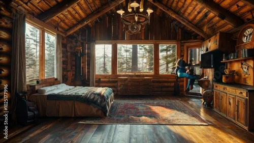 interior of a hotel room