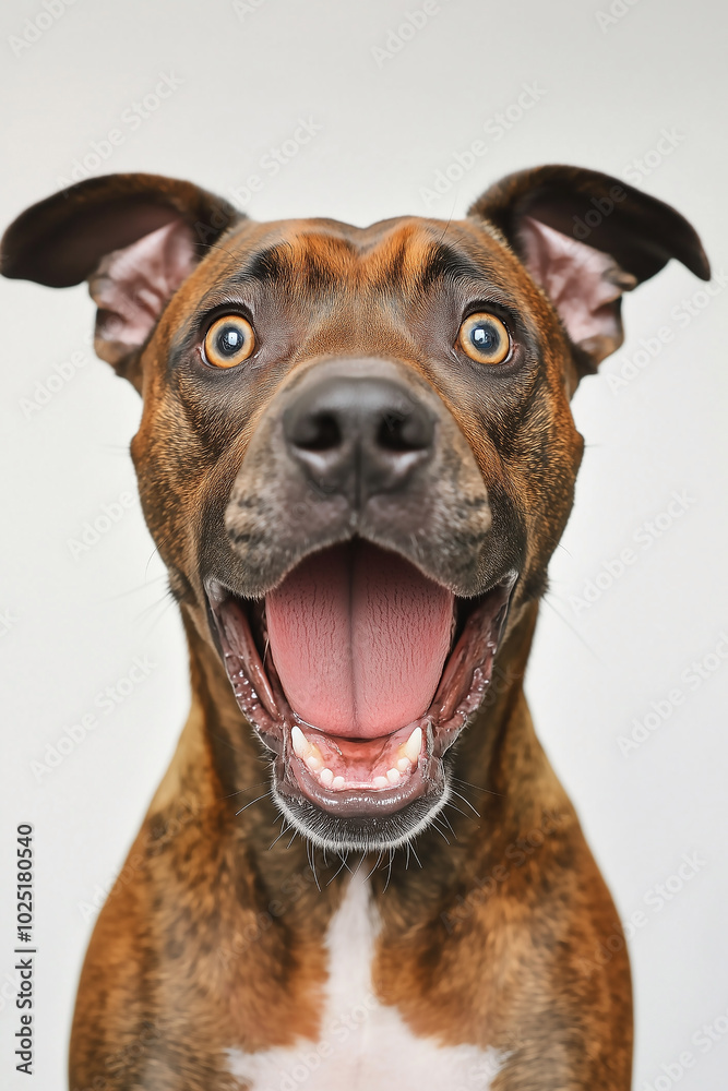 Front-view portrait of a surprised cat, isolated on a white background. Front-view portrait of a surprised cat, isolated on a white background.