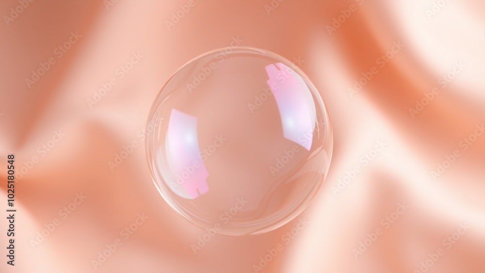 Bubble on the soft gradient background. Bubble on the soft gradient background.