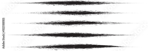 Brushes pack .Grunge Paint Roller set . Vector brush Stroke . Distressed banner . Black stripes with rough edges. paintbrush collection .Gradient brushes . Claw marks . Distress textured strokes