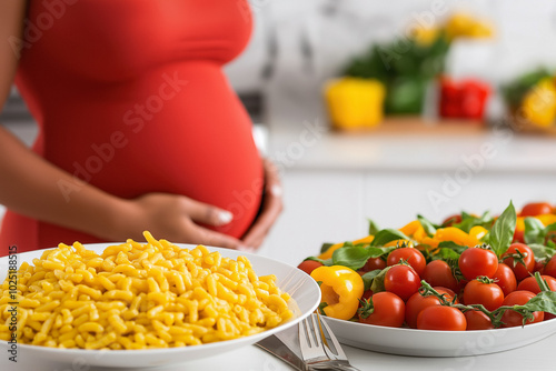 A Pregnant Woman Preparing ...