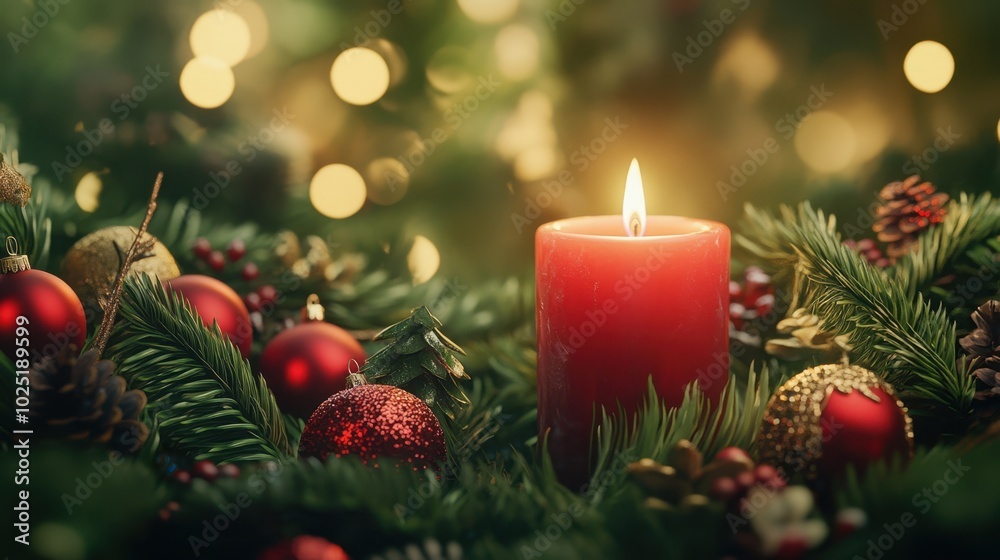The Candle in Christmas Decor The Candle in Christmas Decor
