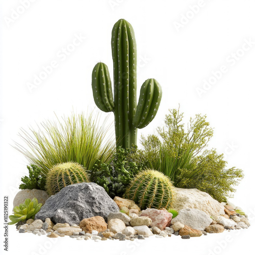 Arizona Cactus Isolated