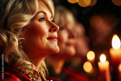 Choir Singing Carols By Can...