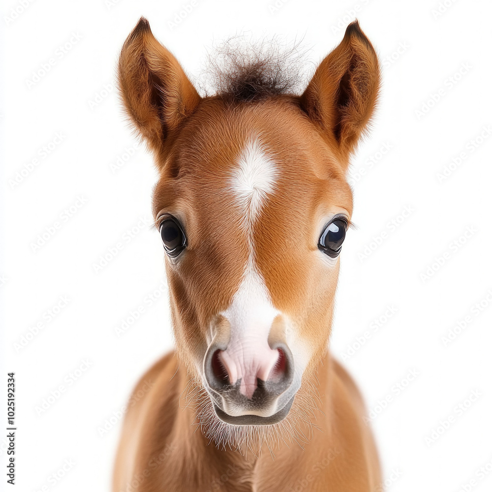 Fototapeta premium Foal Isolated