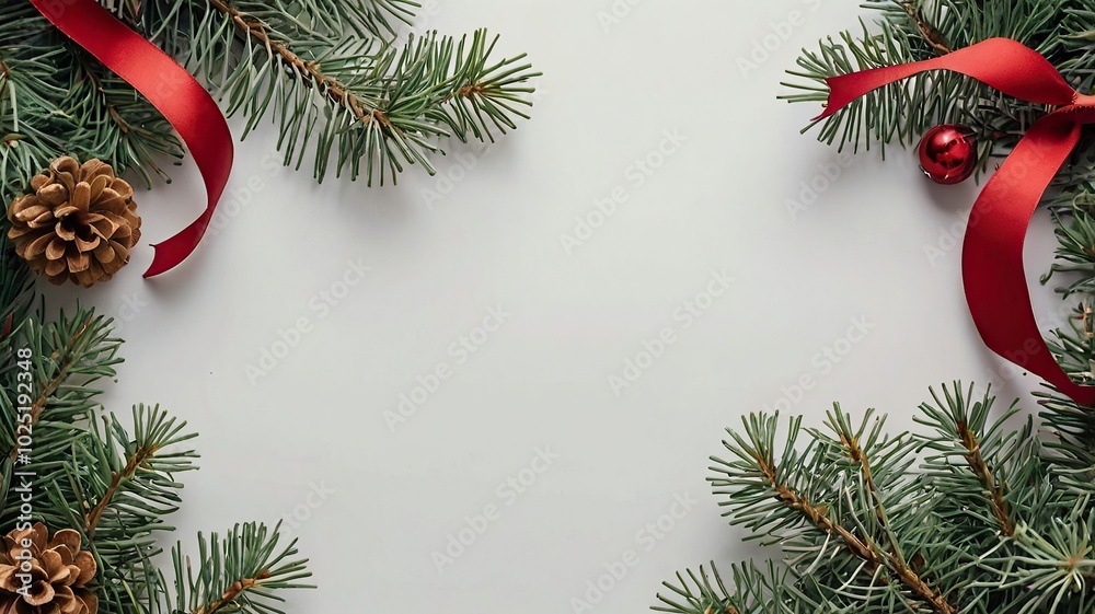 Free Photo christmas wreath with bells and ribbon greeting card Christmas border with copy space festive background Free Photo christmas wreath with bells and ribbon greeting card Christmas border with copy space festive background