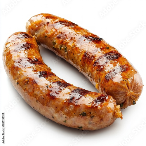 German Sausage Isolated