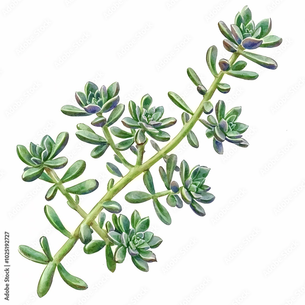 Vibrant Watercolor Succulents Botanical Illustration Vibrant Watercolor Succulents Botanical Illustration