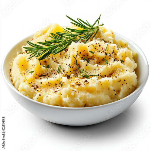 Mashed Potatoes Isolated