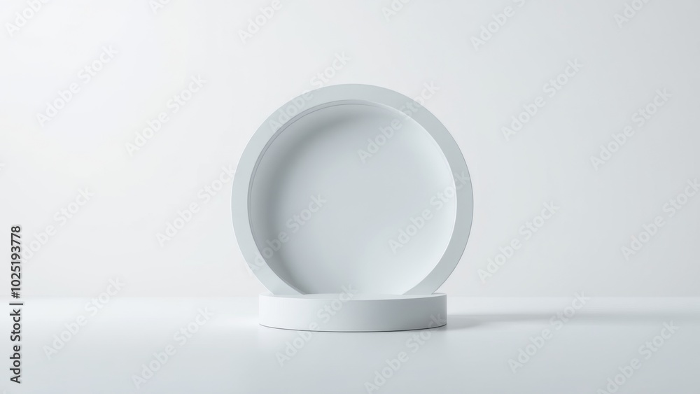 Podium for product presentation on soft light colour background. Podium for product presentation on soft light colour background.