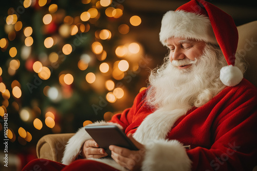 Santa Claus Using A High-Te...