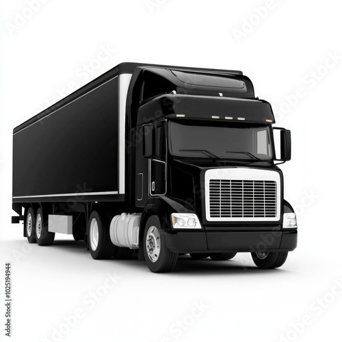 Tractor Trailer Isolated