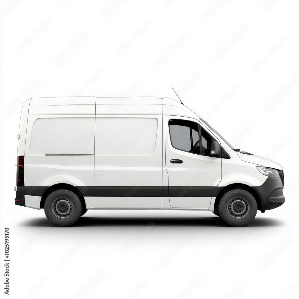 Van Side View Isolated Van Side View Isolated