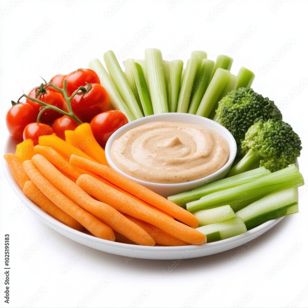 Vegetable Dip Isolated