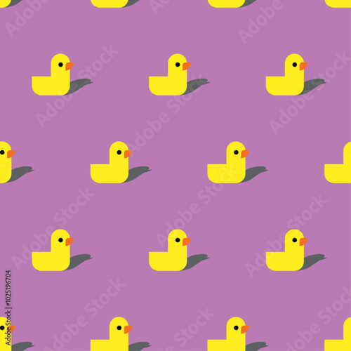 Rubber duck pattern seamless. toy Baby fabric texture. ornament for fabric