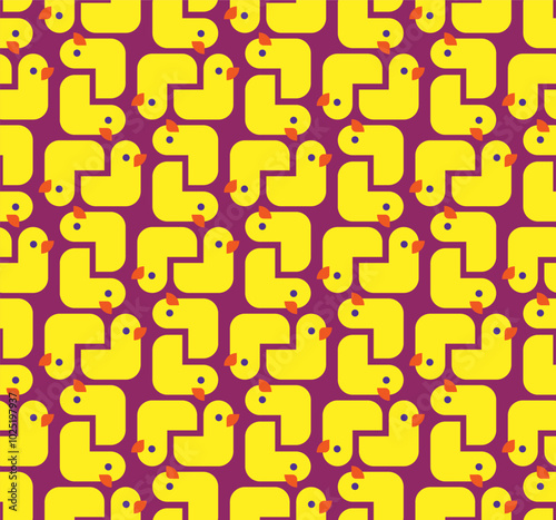 Rubber duck pattern seamless. toy Baby fabric texture. ornament for fabric