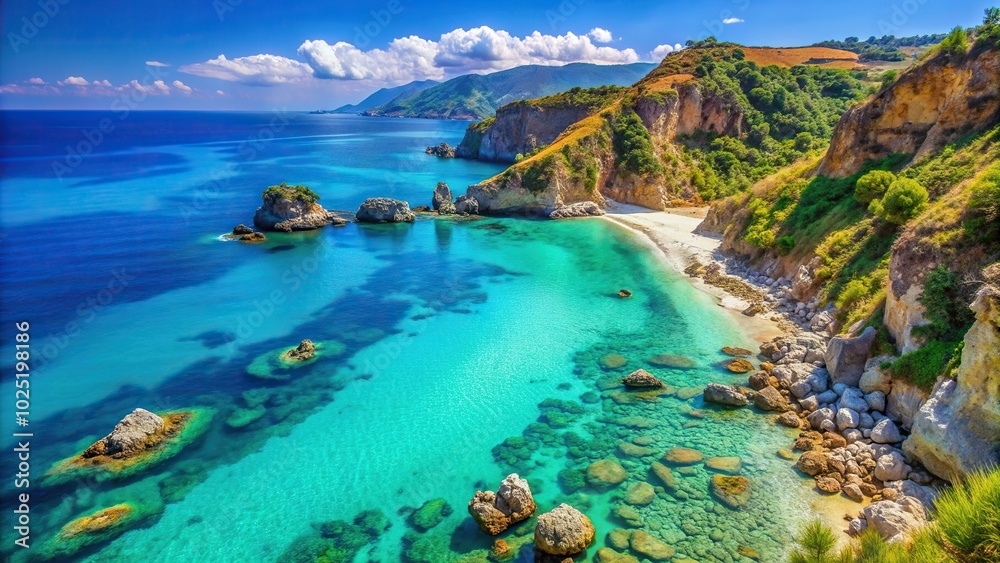 f Calabria Italy taken from a unique worm s eye perspective showcasing the majestic beauty of the rugged cliffs crystal clear turquoise waters and golden sandy beaches of this Mediterranean paradise f Calabria Italy taken from a unique worm s eye perspective showcasing the majestic beauty of the rugged cliffs crystal clear turquoise waters and golden sandy beaches of this Mediterranean paradise