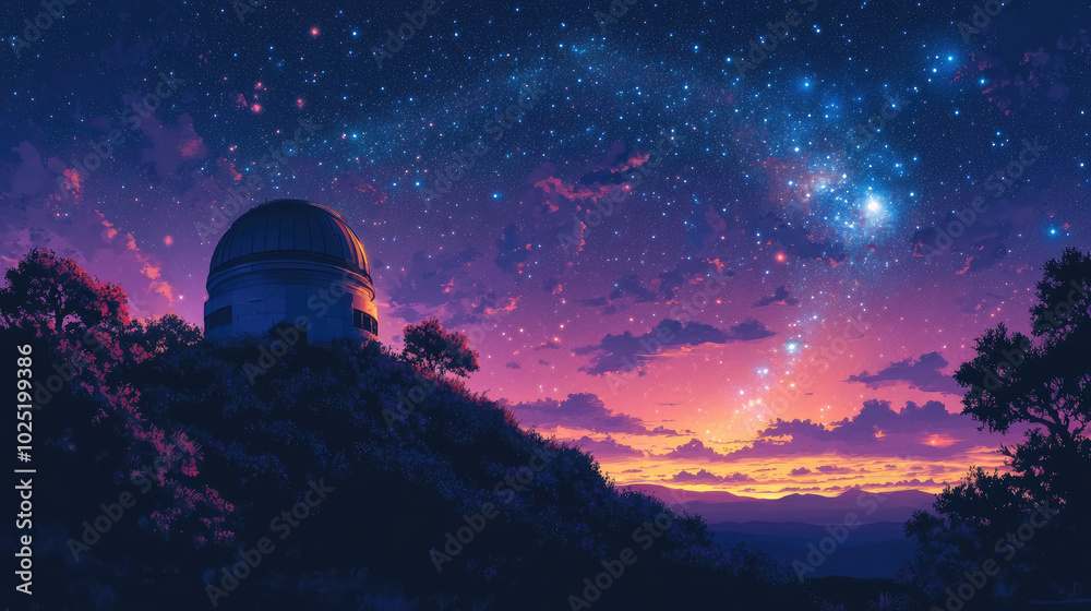 astronomical observatory with dome and telescope on hill against starry night sky, astronomy, science, space, planets, constellations, milky way, nature, architecture, stars, celestial body, astrology astronomical observatory with dome and telescope on hill against starry night sky, astronomy, science, space, planets, constellations, milky way, nature, architecture, stars, celestial body, astrology