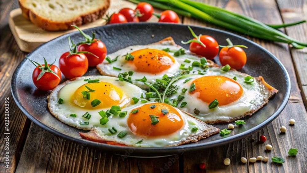 Delicious sunny-side-up eggs cut out
Delicious sunny-side-up eggs cut out