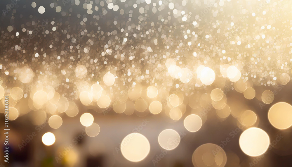 Soft golden bokeh lights create a dreamy atmosphere during an indoor celebration in the evening Soft golden bokeh lights create a dreamy atmosphere during an indoor celebration in the evening