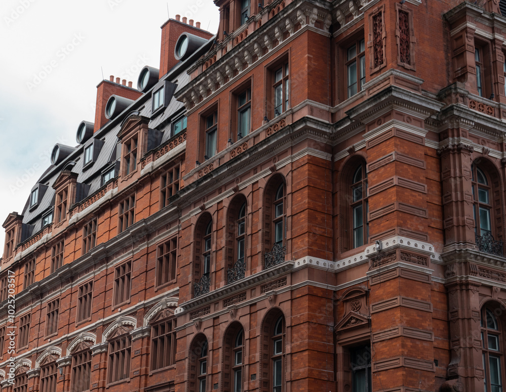 Fototapeta premium Orange brick building in London