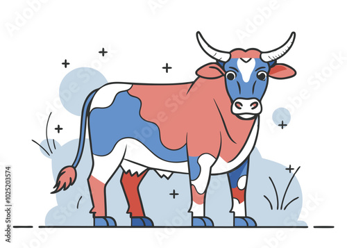 cow vector illustration.