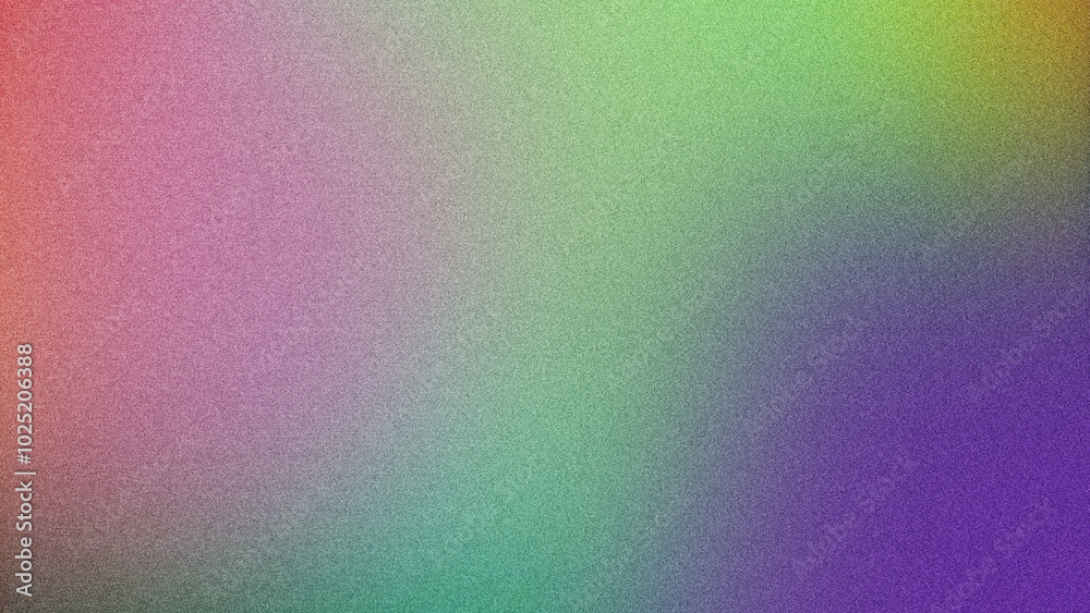 Vibrant grainy gradient background with smooth noise texture, ideal for retro-inspired design overlays and digital art creations.