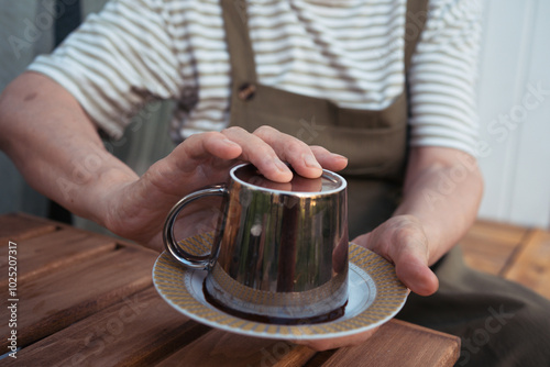 fortune telling and predictions on sediment of coffee ground