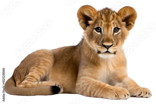 PNG Lion Cub Sitting wildlife sitting mammal. photo