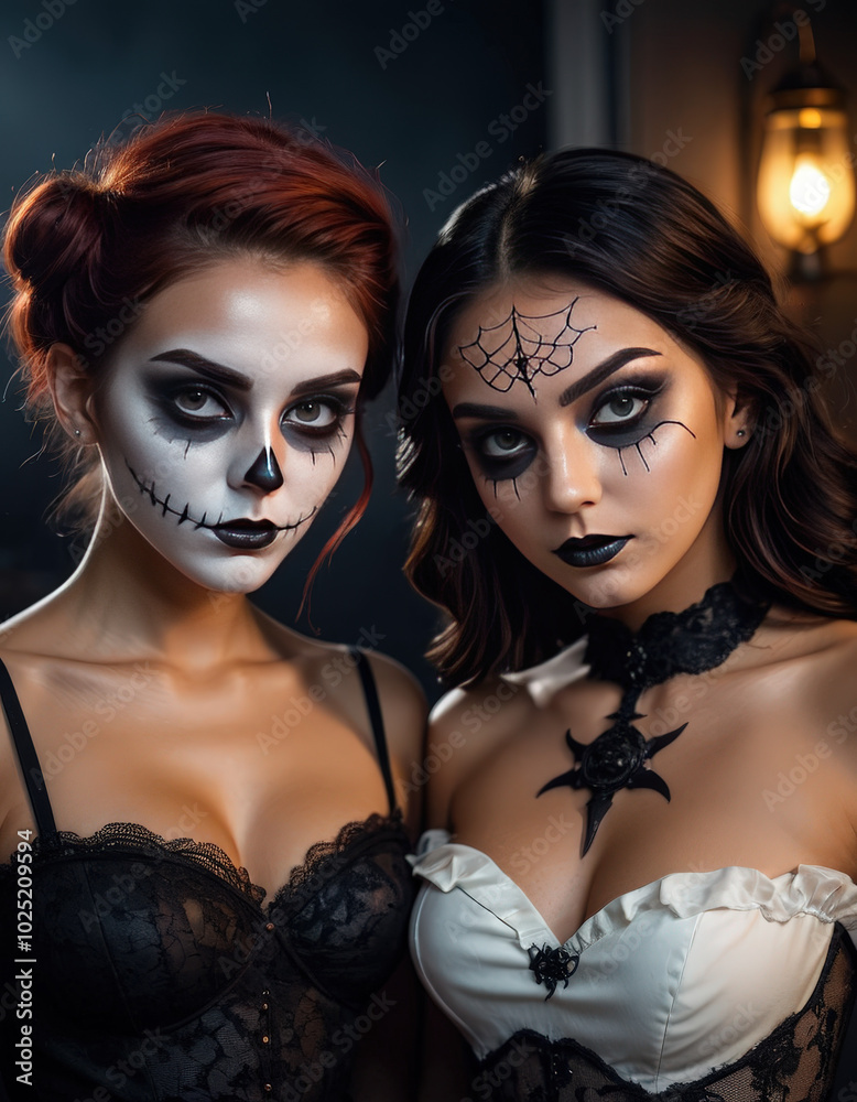 Obraz premium portrait of a woman in a carnival mask