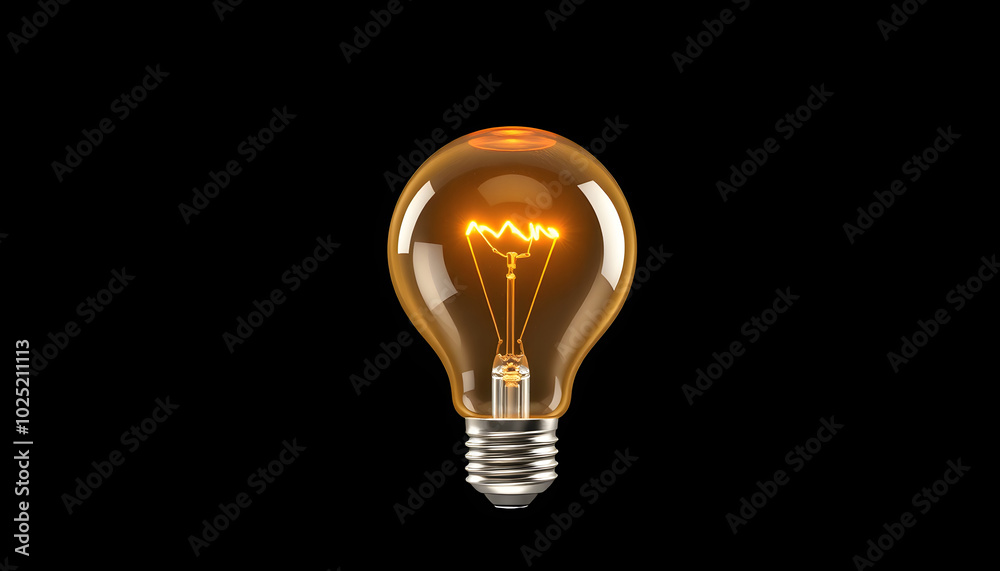 One out unique idea light bulb - 3D render isolated with white highlights, png One out unique idea light bulb - 3D render isolated with white highlights, png