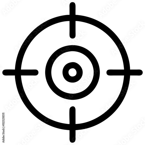 Target icon symbolizing focus and goals in business and marketing