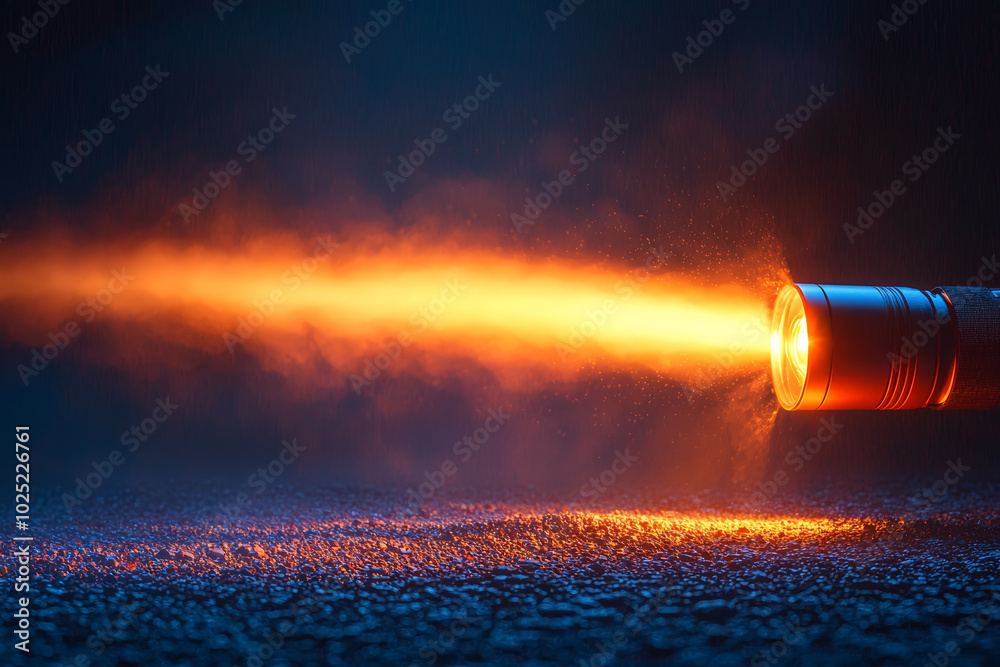 A single light beam cutting through the darkness, symbolizing focus and clarity. Concept of minimalism. A single light beam cutting through the darkness, symbolizing focus and clarity. Concept of minimalism.