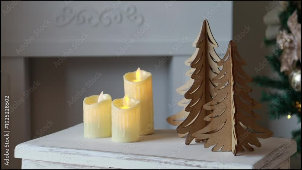 velas e docoração de natal 
