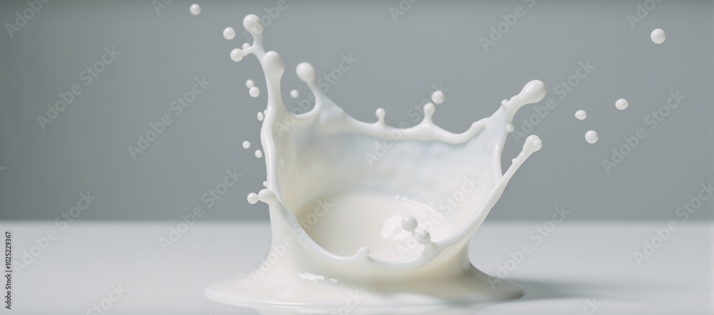 A photograph freezing milk splash in motion A photograph freezing milk splash in motion