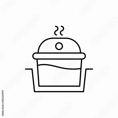 boil cookware icon sign vector