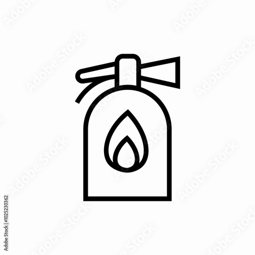 safety burning aerosol icon sign vector