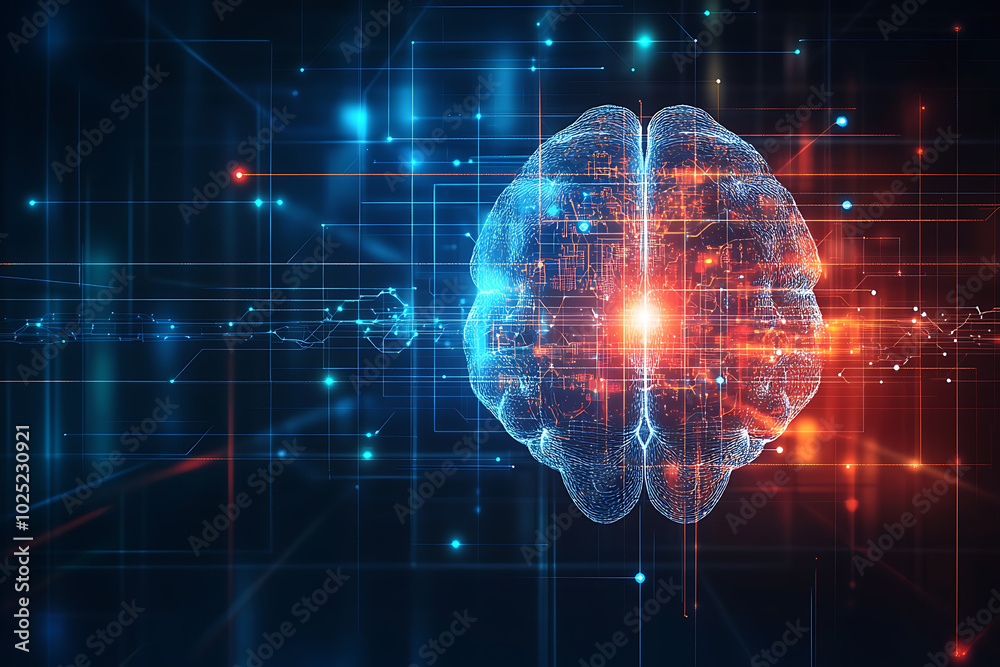 background human brain with modern data connections
background human brain with modern data connections