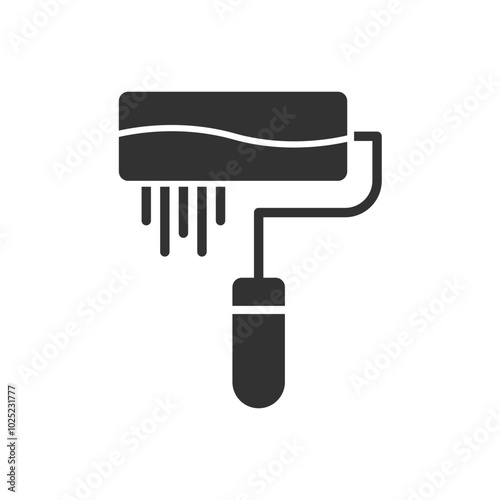 Roller Brush Icon Sign Symbol