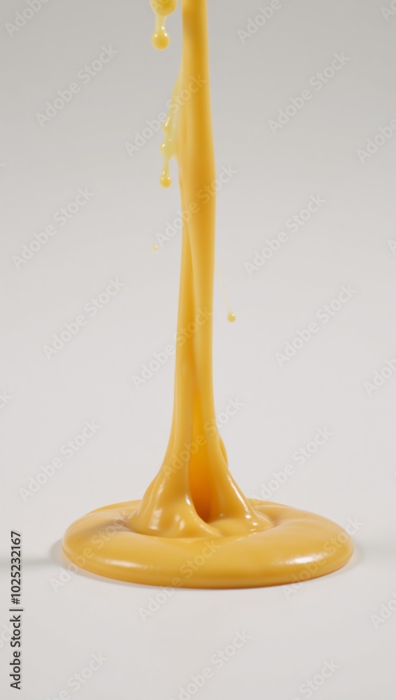 White backdrop with melted cheese sauce spill White backdrop with melted cheese sauce spill