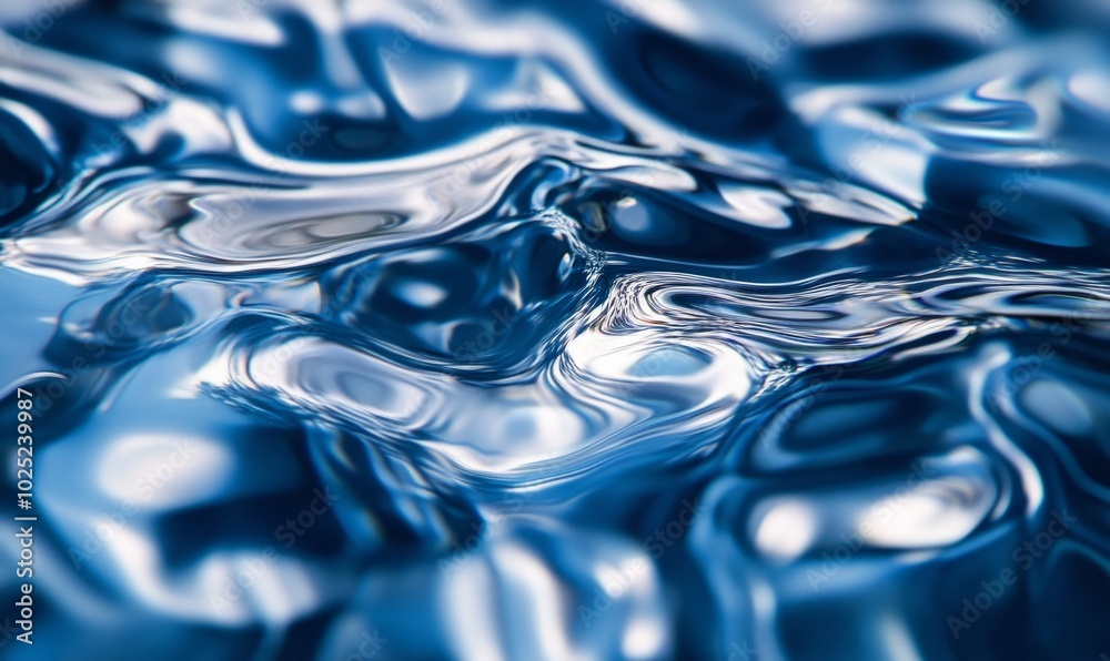 Blue Abstract, blue glassy reflective light abstract Blue Abstract, blue glassy reflective light abstract